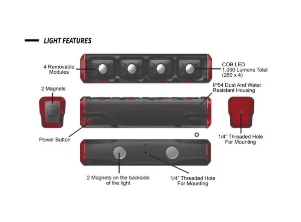 Power Probe Modular Work Light PPMWL1000 - Image 3